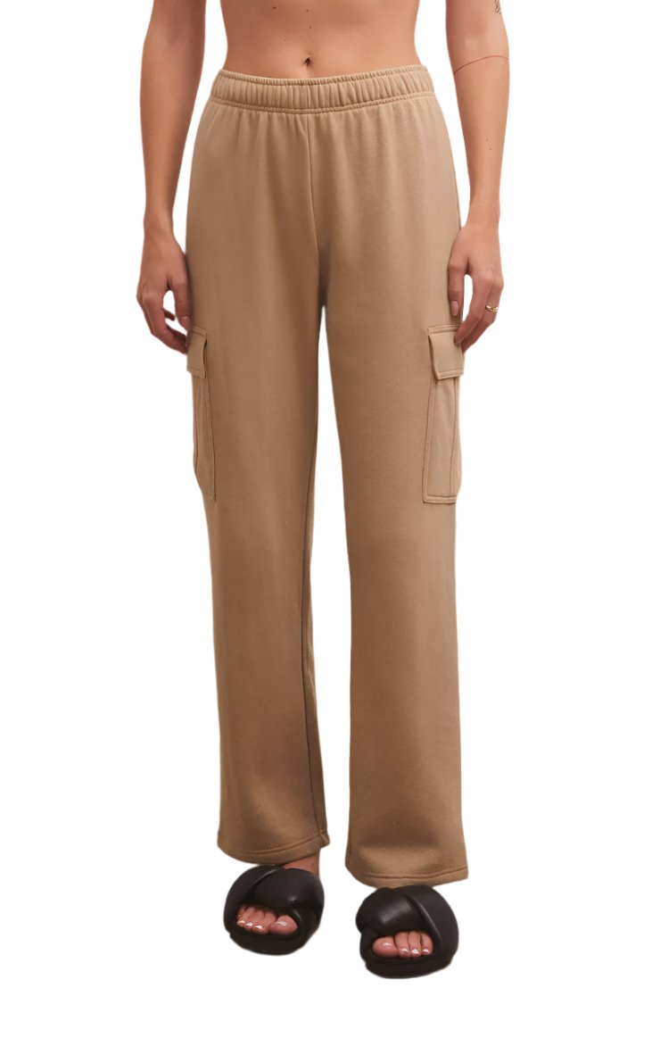 Z Supply McKenna Cargo Pant - Driftwood - Front View