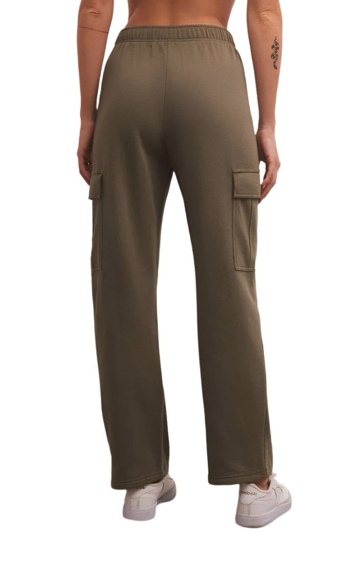 Z Supply McKenna Cargo Pant - Dusty Olive - Back View