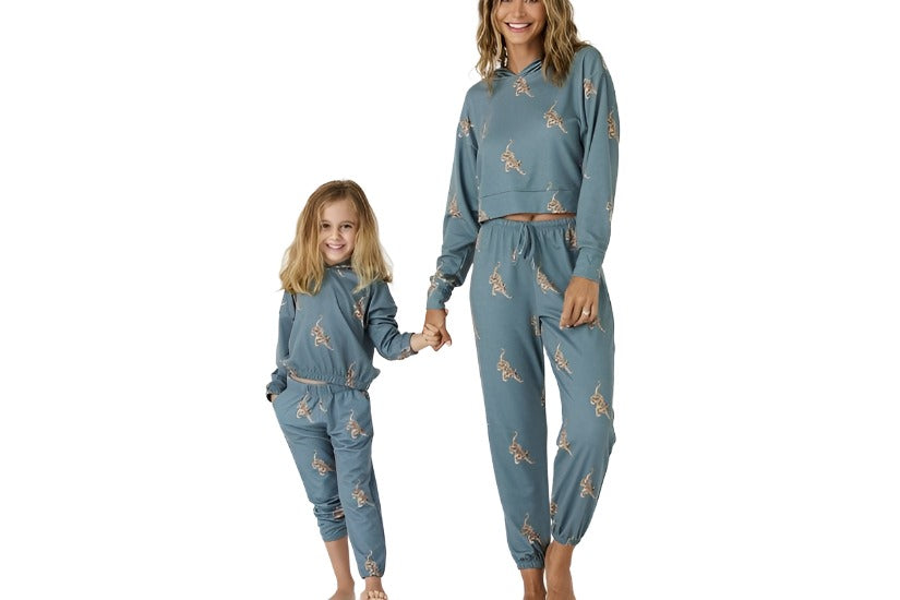 Onzie Youth Sweat Pant 895 - Pale Cacti Tiger