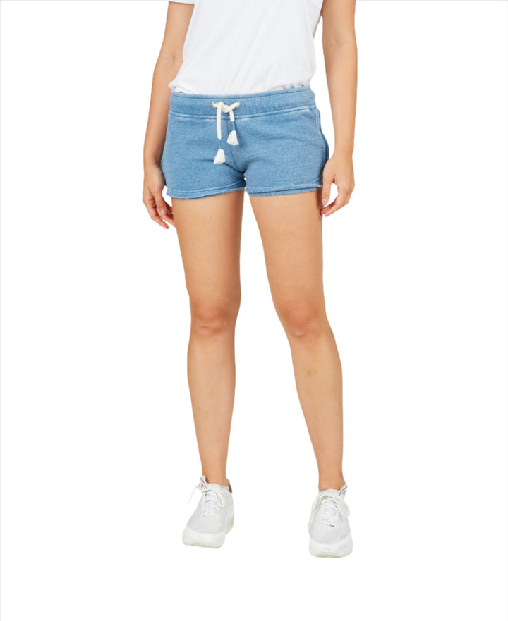 Ocean Drive Beach Bum Burn Out Shorts OD1481 Bali Blue - front view