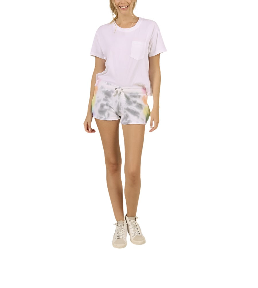 Ocean Drive/Vintage Havana Firework Tie Dye Burnout Shorts OD9315 - front alt view