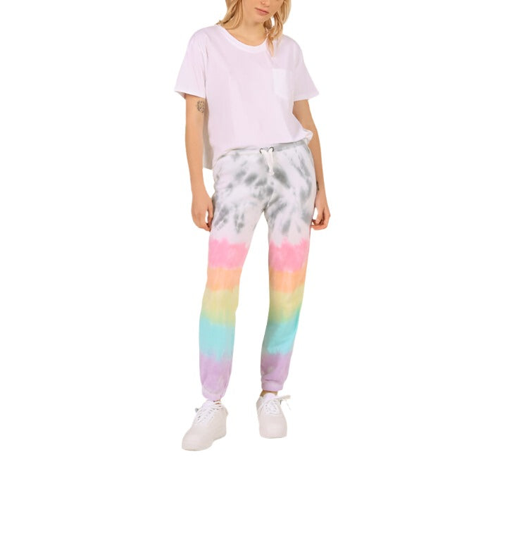 Vintage Havana/Ocean Drive Firework Tie Dye Burnout Jogger OD9316 - Firework Tie Dye - front alt view