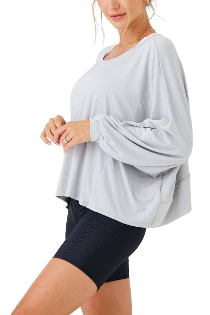 Onzie OM Top 3800 - Dove - Side View