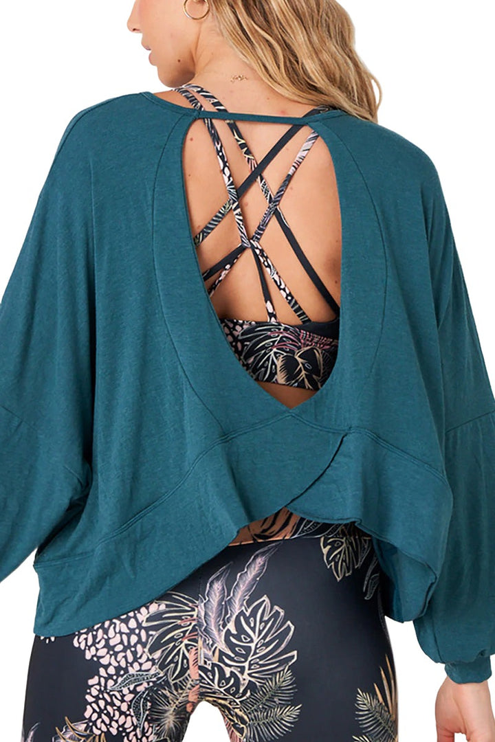 Onzie OM Top 3800 - Emerald - Back View