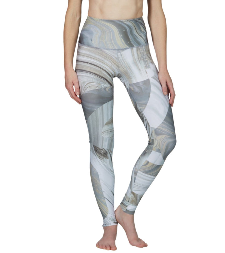 Onzie Hot Yoga High Rise Legging 276 - Marble Geo - front view
