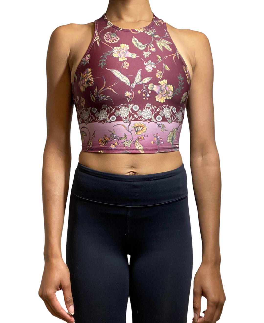 Onzie Peek-a-boo Racer Yoga Crop Top 3024