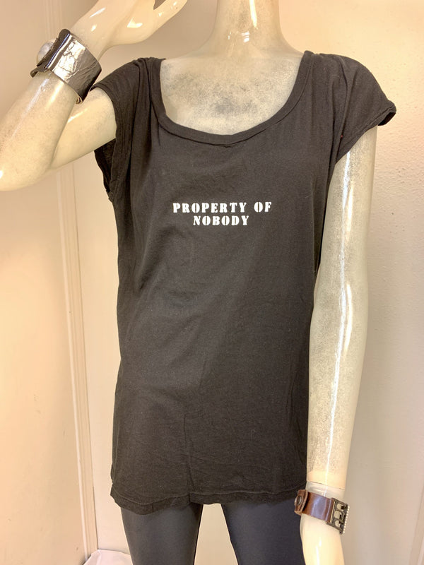 TMD Property Of Nobody T-Shirt Black - front view