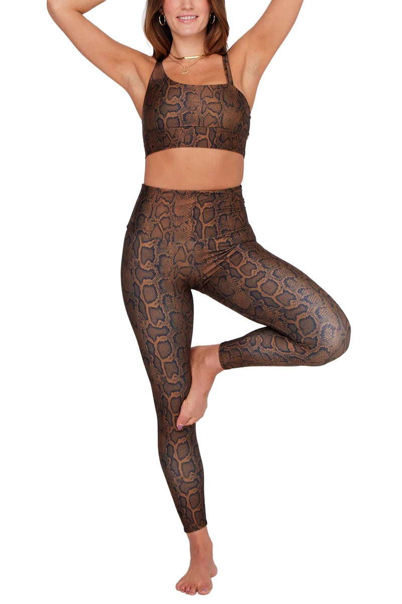 Onzie Flow Ride Bra 3810 - Pythoness - Front Full View