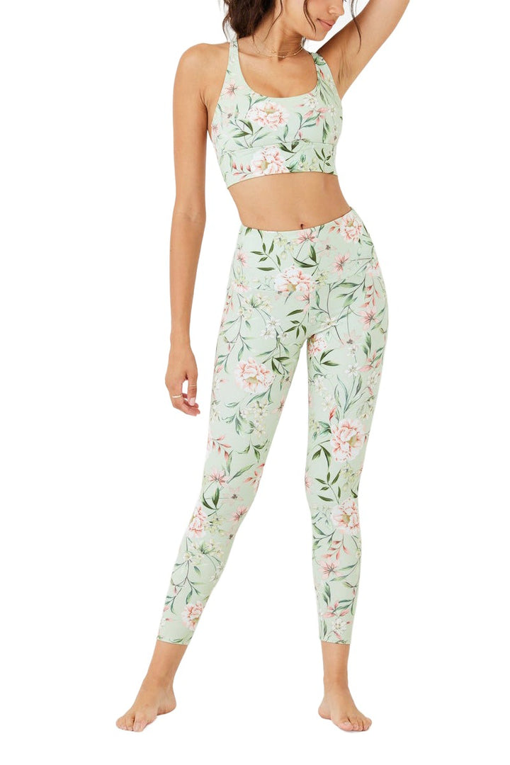 Onzie Flow Sacred Bra 3805 and Plus - Flora Belle - Front Full View