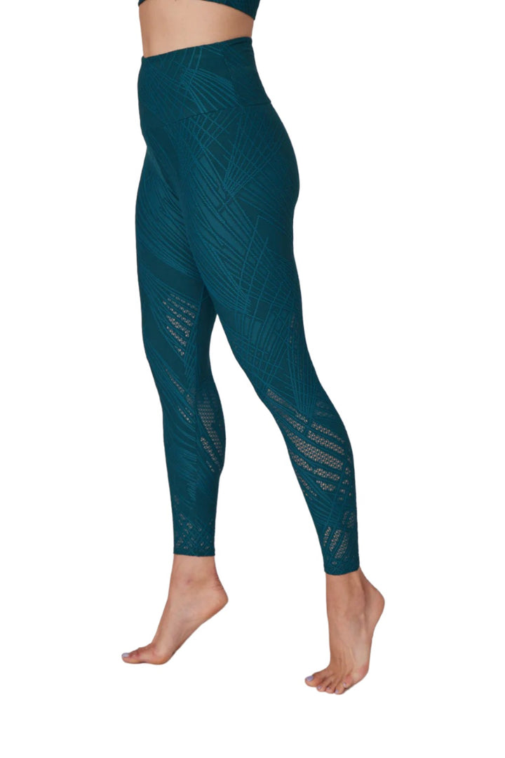 Onzie Selenite 7/8 Midi Legging 2083 - Deep Sea Selenite - Side View