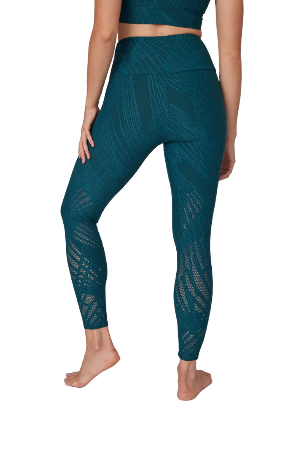 Onzie Selenite 7/8 Midi Legging 2083 - Deep Sea Selenite - Back View