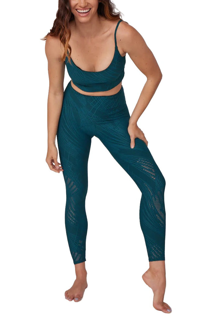 Onzie Selenite 7/8 Midi Legging 2083 - Deep Sea Selenite - Rear View