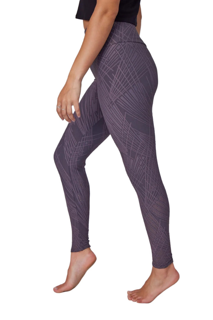 Onzie Selenite 7/8 Midi Legging 2083 - Iron Selenite - Side View