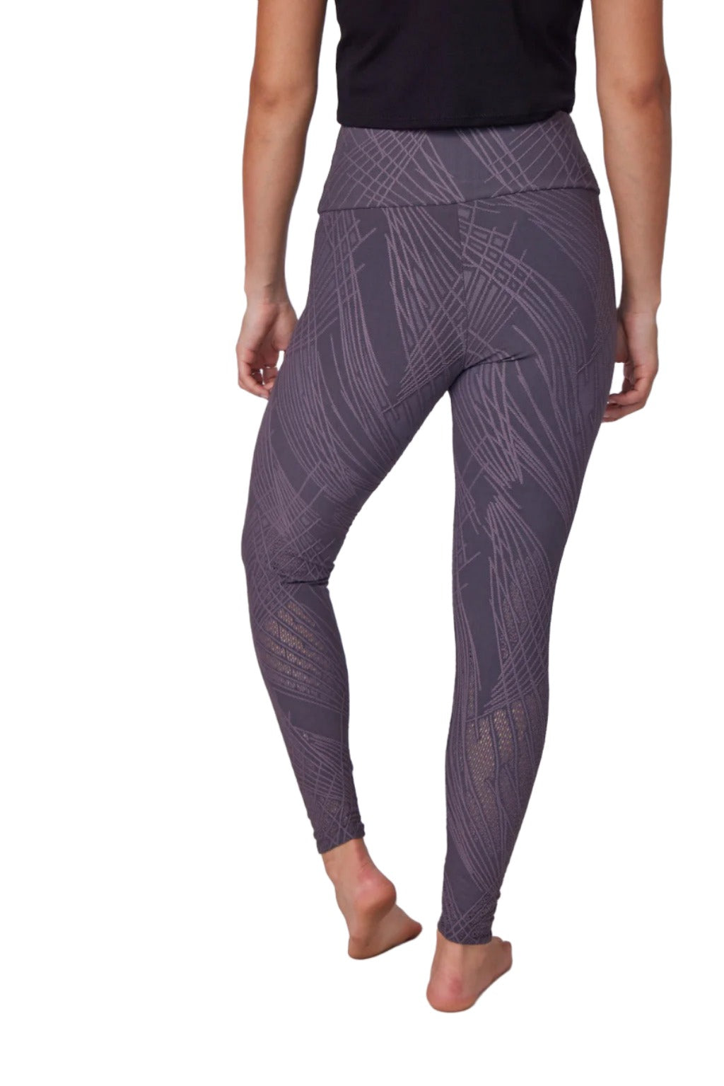 Onzie Selenite 7/8 Midi Legging 2083 - Iron Selenite - Back View