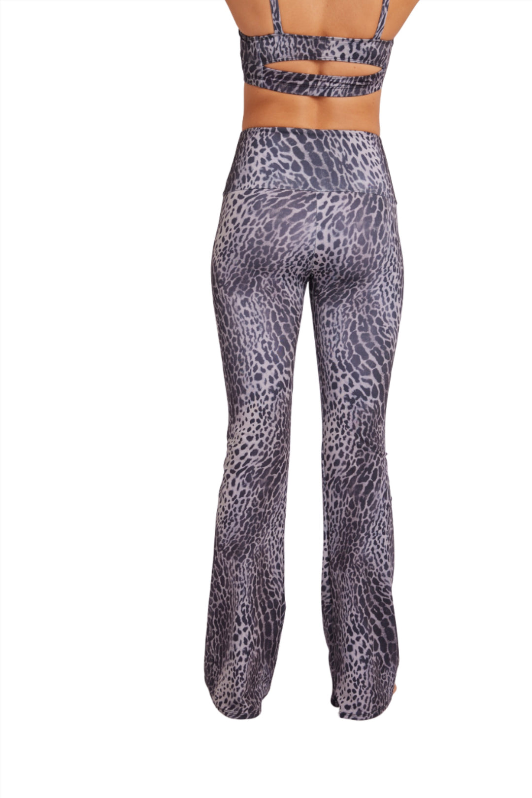 Onzie Studio Flare Pant 2284 - Grey Lynx - Back View