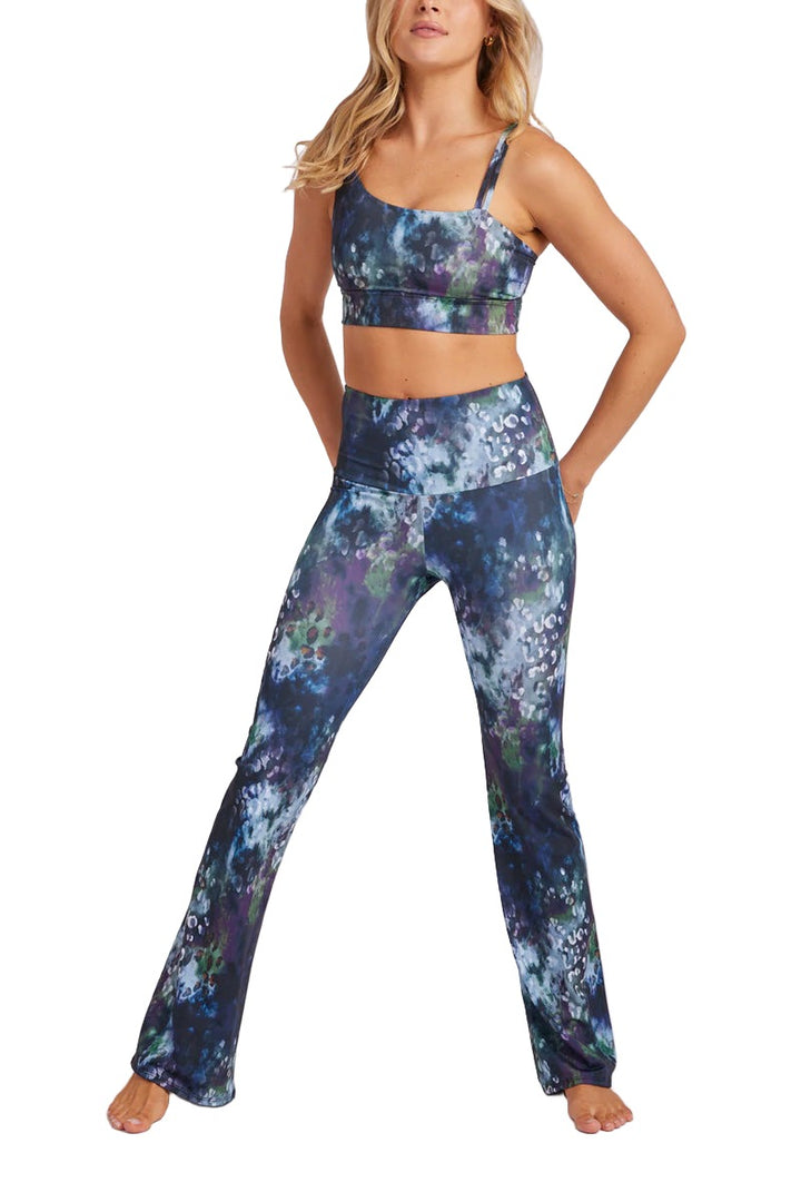 Onzie Studio Flare Pant 2284 - Midnight Quartz - Rear View