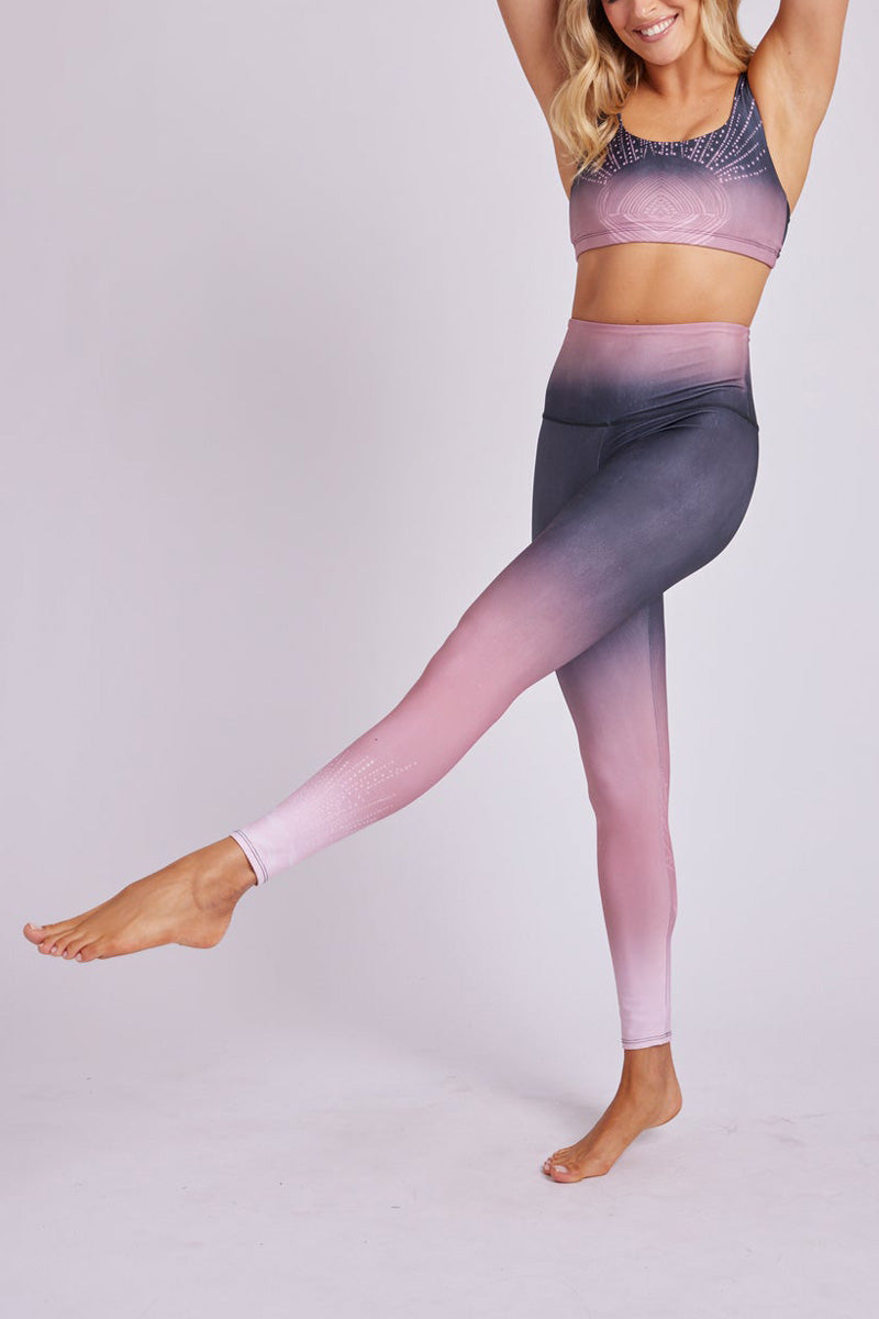 Final Sale! Onzie Sustainable Soul Graphic High Rise Midi Legging 2246