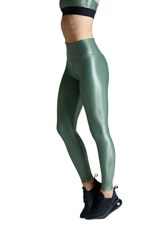 Noli Liquid Legging - Sage - Side View