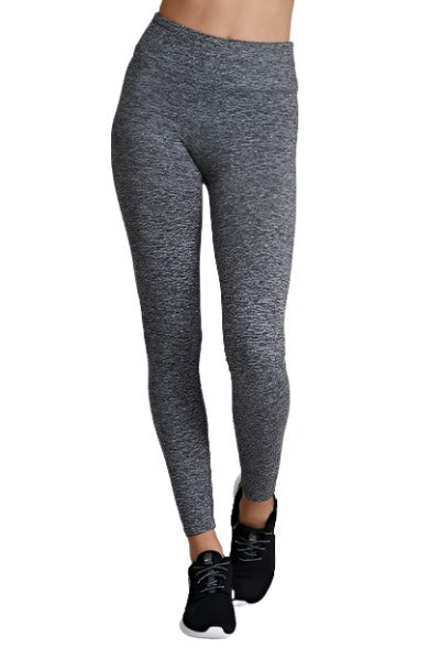 Noli Space Dye Leggings - Heather Grey -  front view