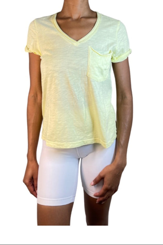 TLA Lars V-Neck Tee Shirt with Pocket Tee - Regular, Petite & Plus