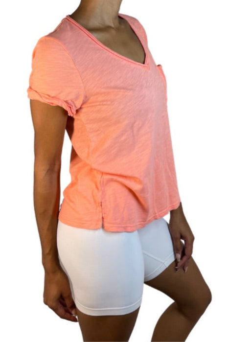 TLA Lars V-Neck Tee Shirt with Pocket Tee - Regular, Petite & Plus