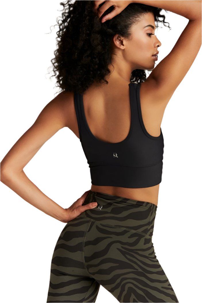 Strut-This Teagan Ankle Olive Zebra - rear alt view