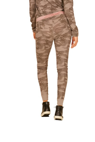 Vintage Havana Thermal Lounge Pant VH8940 - Grey/Pink Camo - rear view