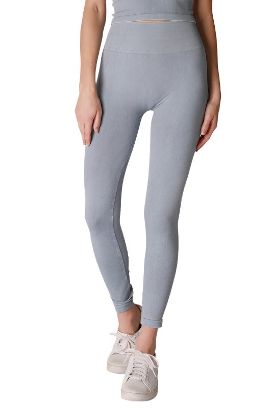 NikiBiki Vintage Wash High Waist Jeggings - Vintage Bluestone - Front View