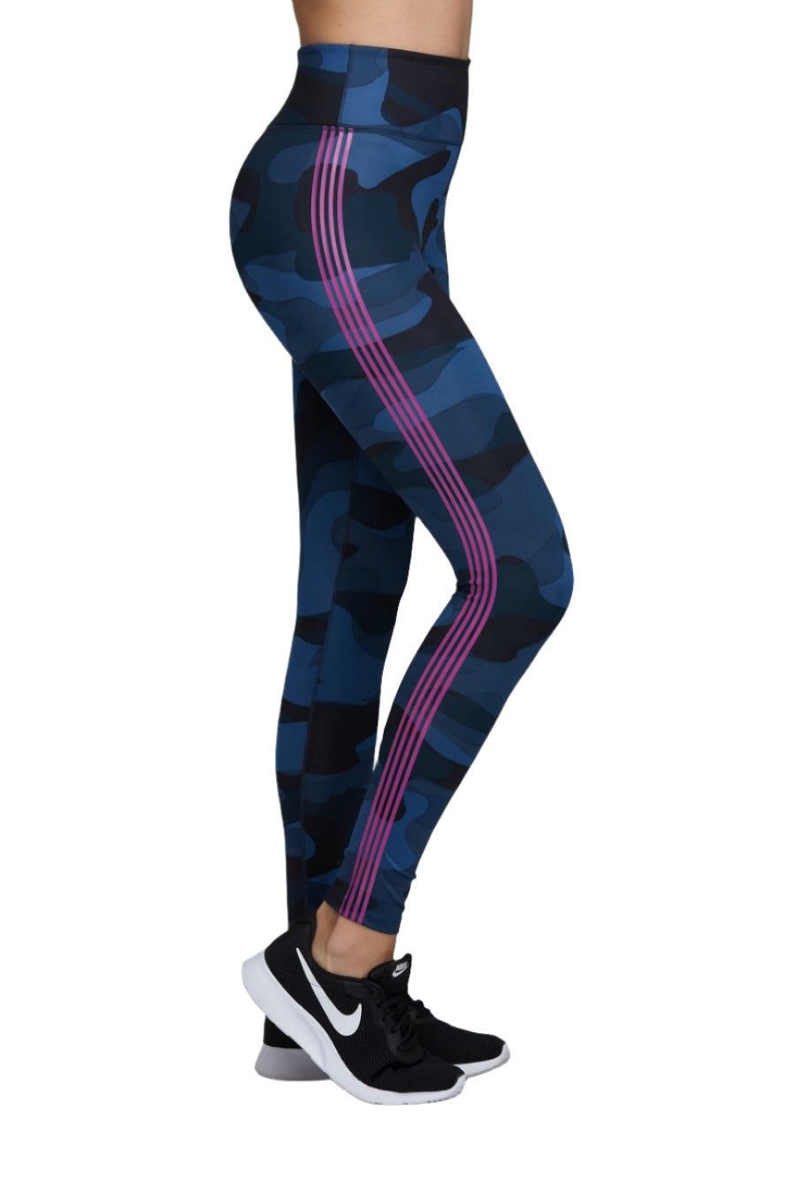Noli Warrior Blue Camo Leggings - side view