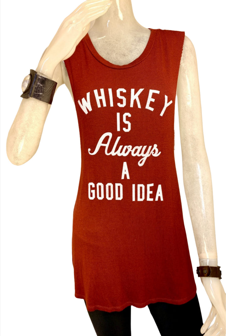 TMD Whiskey is Always a Good Idea Tank Rust - front view