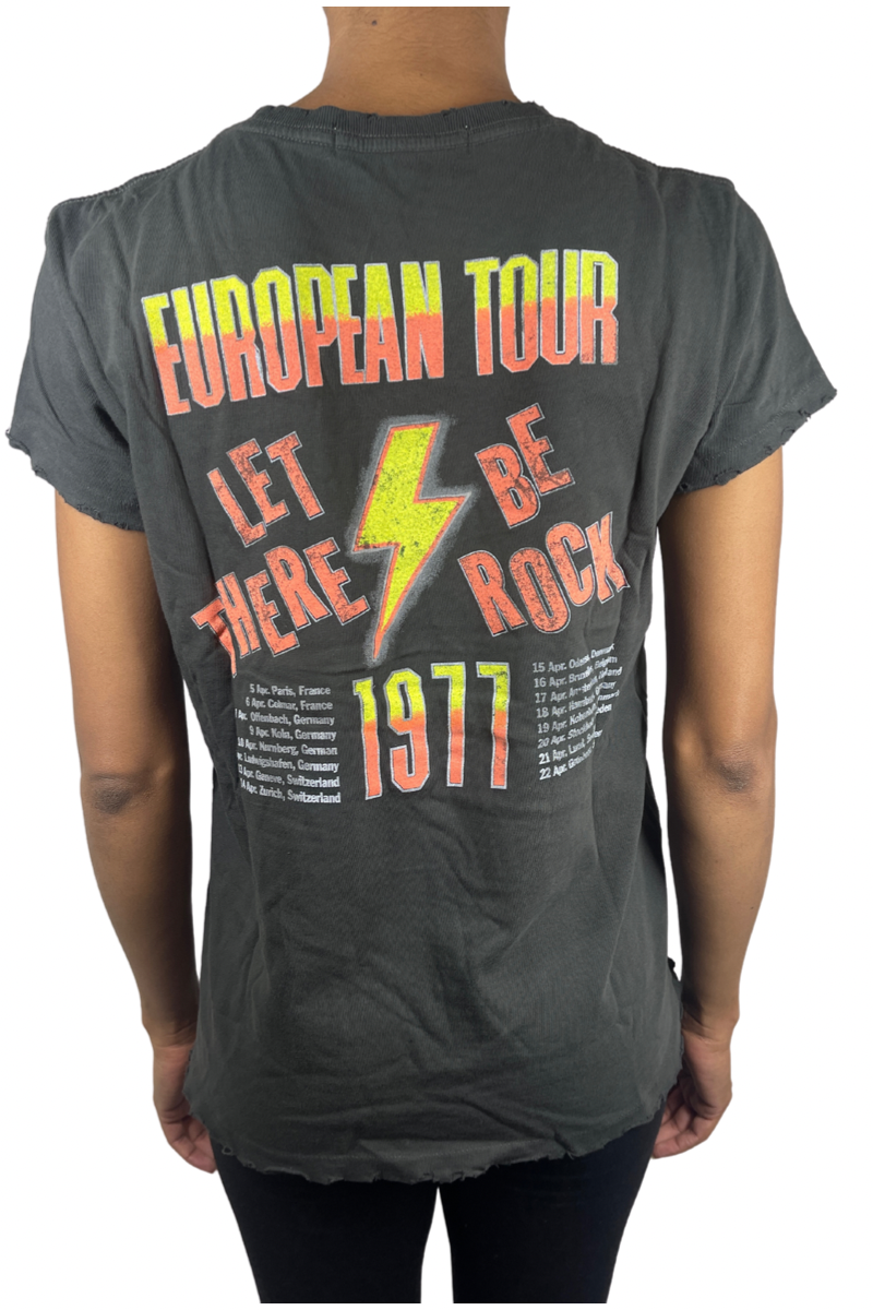 AC DC Let There be Rock European Tour Tee Shirt by Junk Food