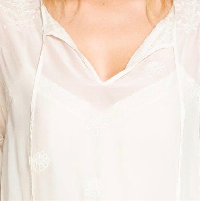 Johnny Was Antik Lace Flare Blouse - Shell - close view