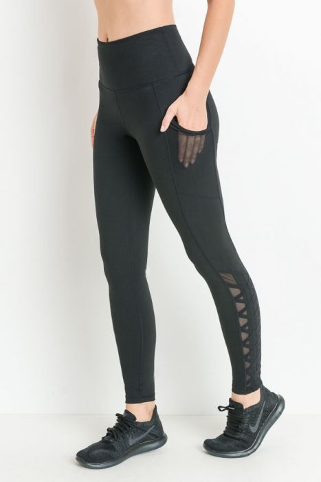Mono b leggings XL-3X foil with side pockets $30