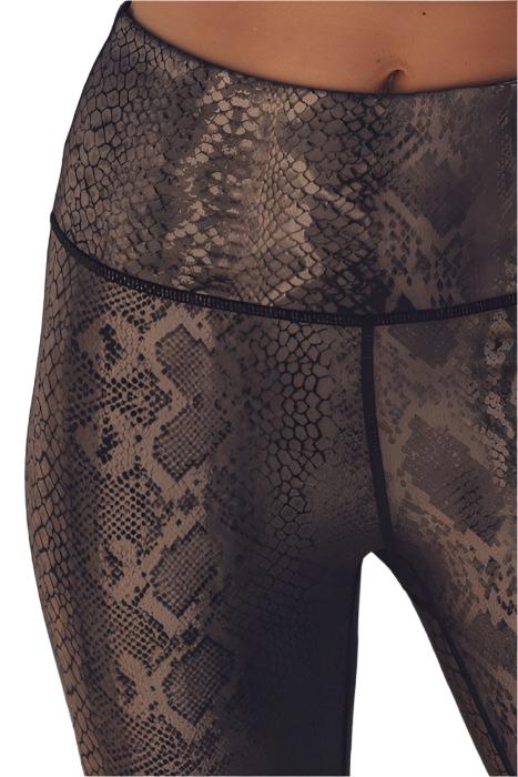 Mono B Copper Snake Shimmer Highwaisted Leggings APH2493 - close view