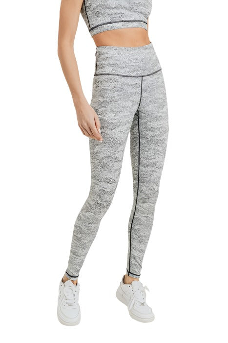 Mono B Sandstorm Print Leggings APH2856 - Melange  - front view