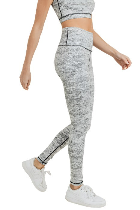 Mono B Sandstorm Print Leggings APH2856 - Melange  - side view