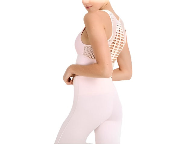 Mono B Laser Cut Sports Bra AT2249 - blush - rear view
