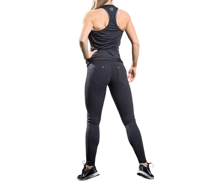 Bia Brazil Activewear Jean Legging - Black - Back View