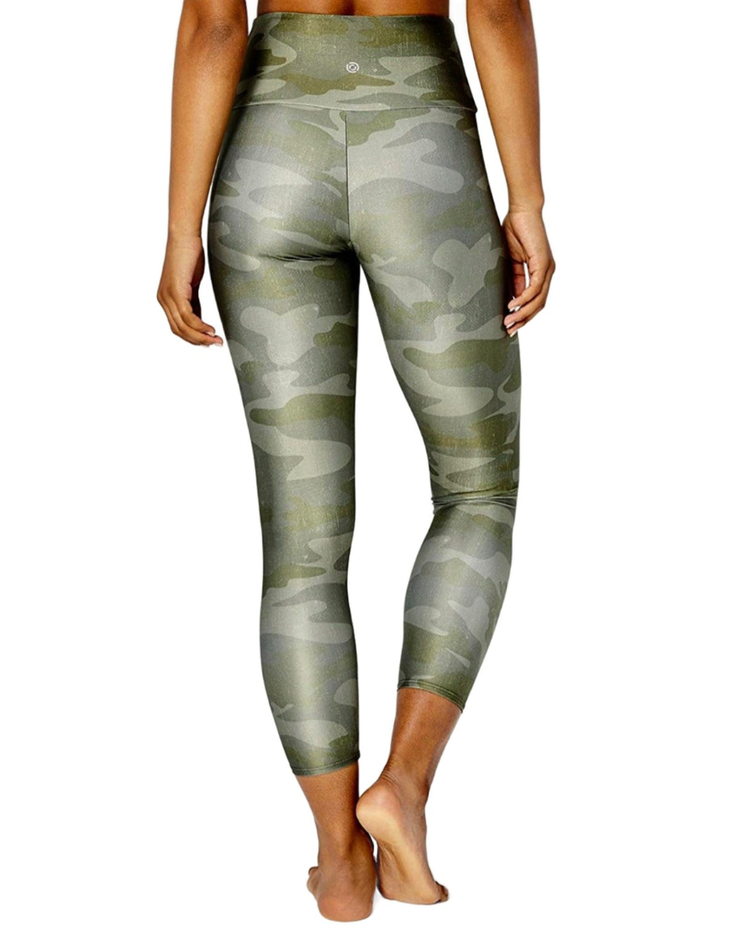 Core 10 Highrise Basic Capri - Green Camo Core - Back View