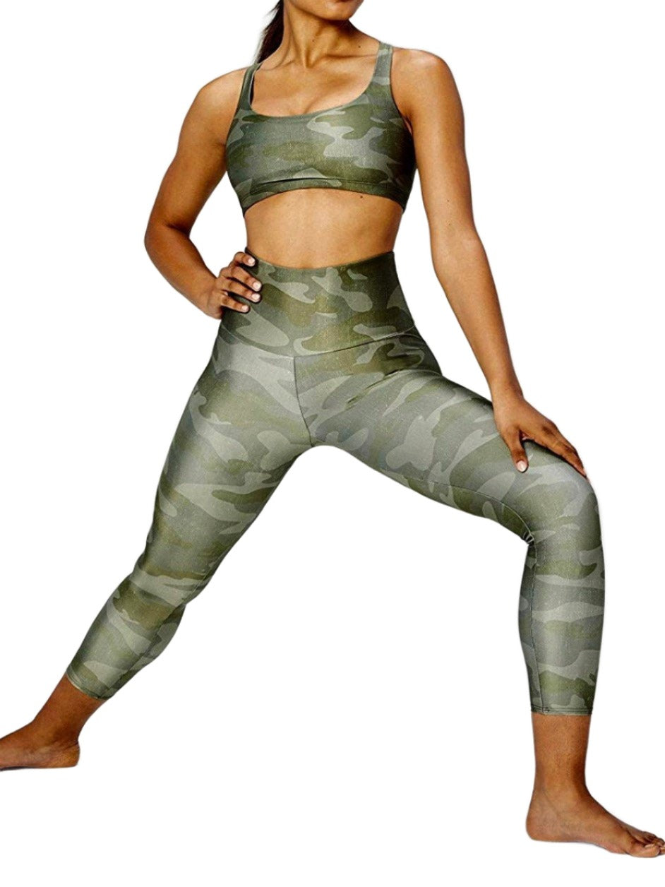 Core 10 Highrise Basic Capri - Green Camo Core