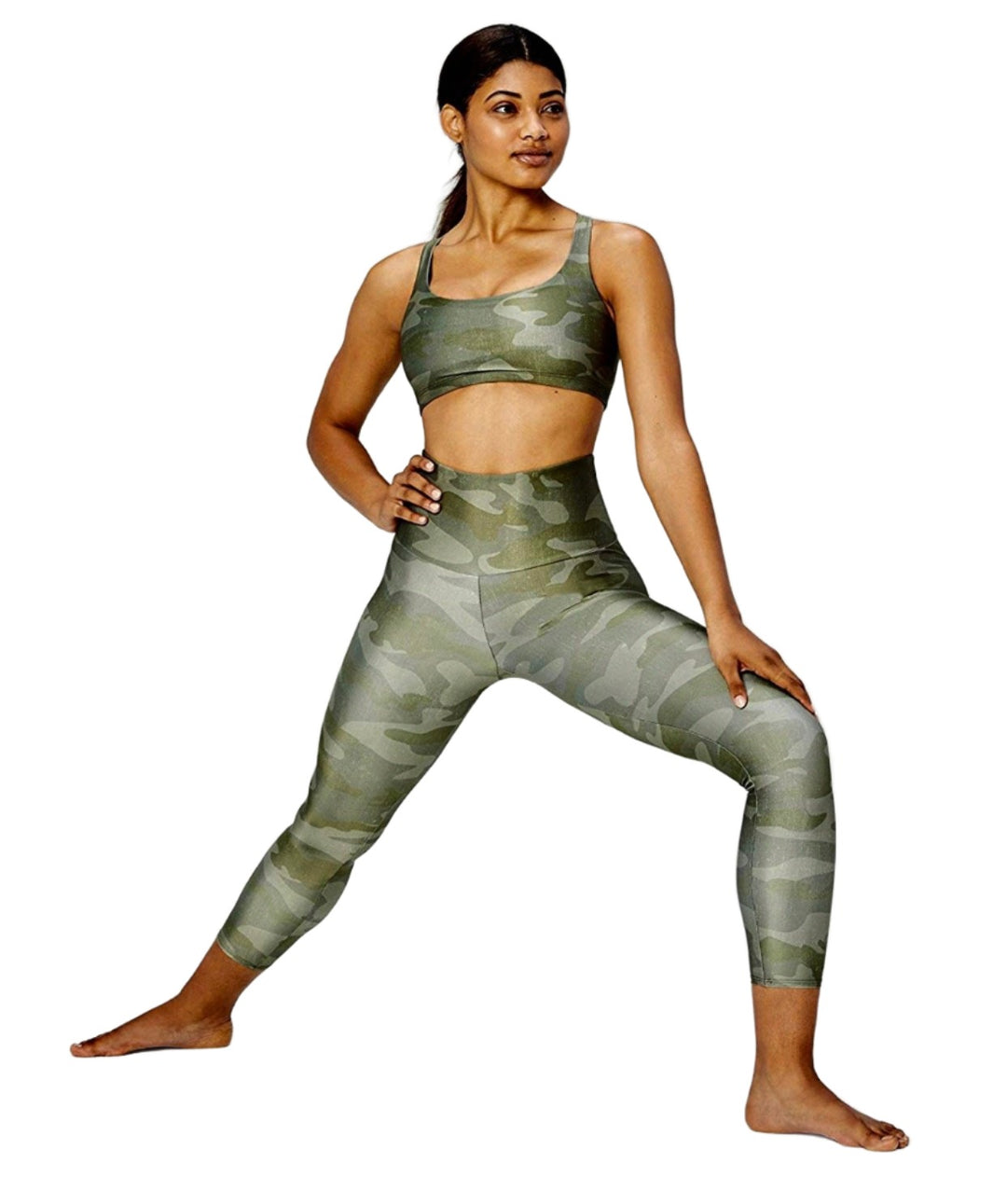 Core 10 Highrise Basic Capri - Green Camo Core