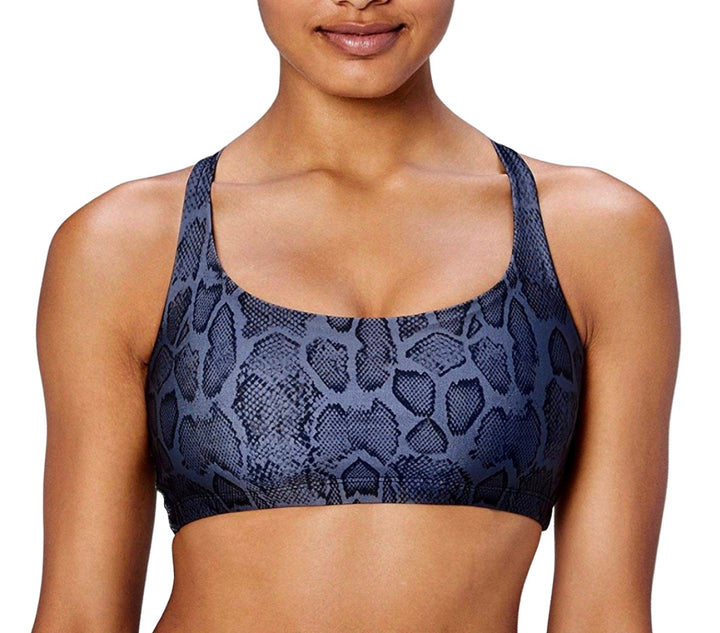 Core 10 Yoga Chic Bra 354 - Silver Python - Front view
