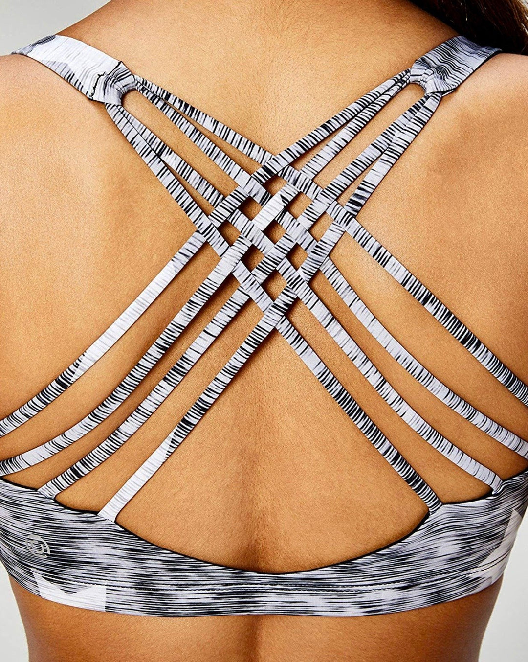 Core 10 Yoga Chic Bra 354 - stars - rear closeup