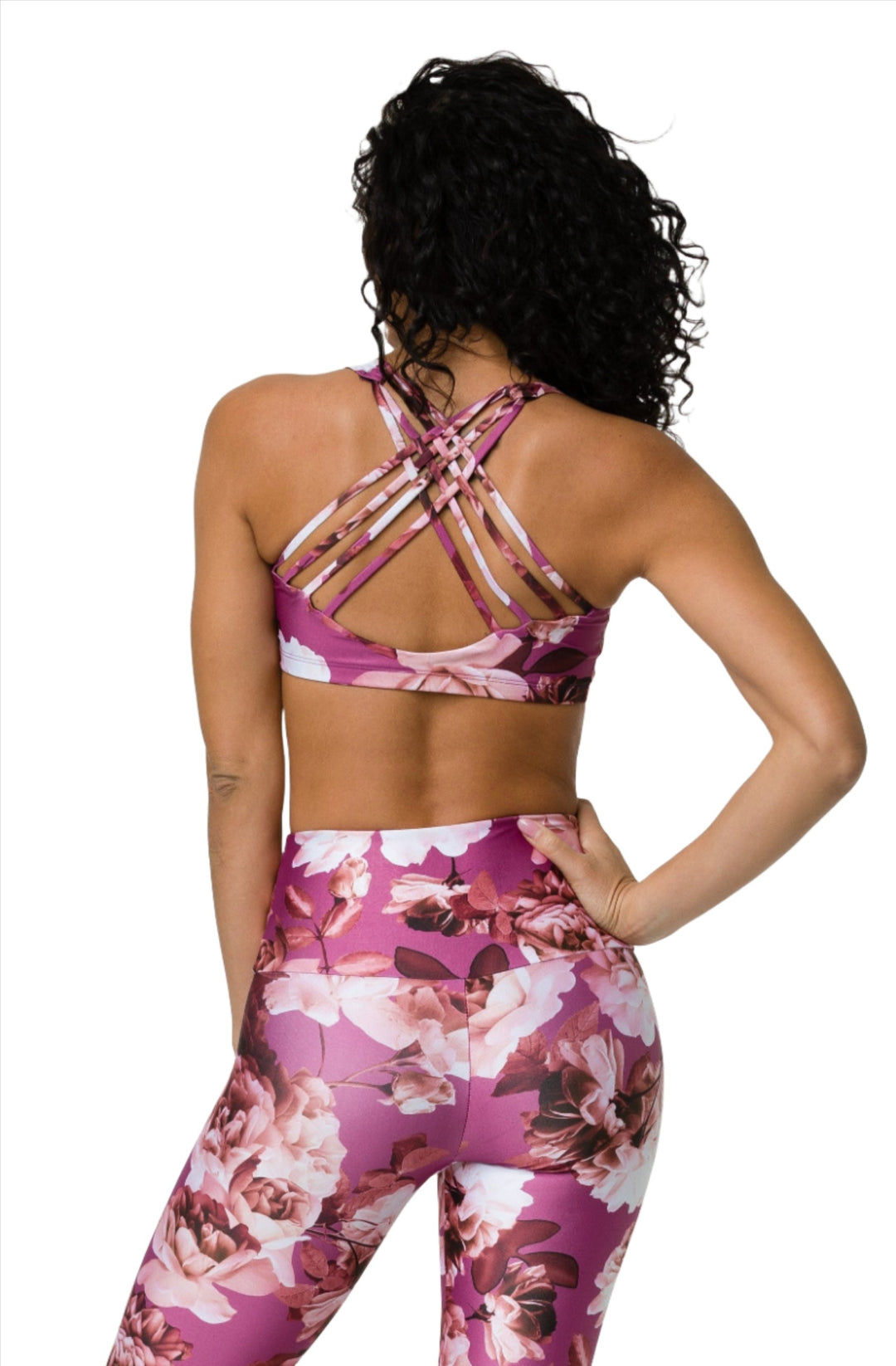 Onzie Hot Yoga Chic Bra 354 - Gardenia - Back View