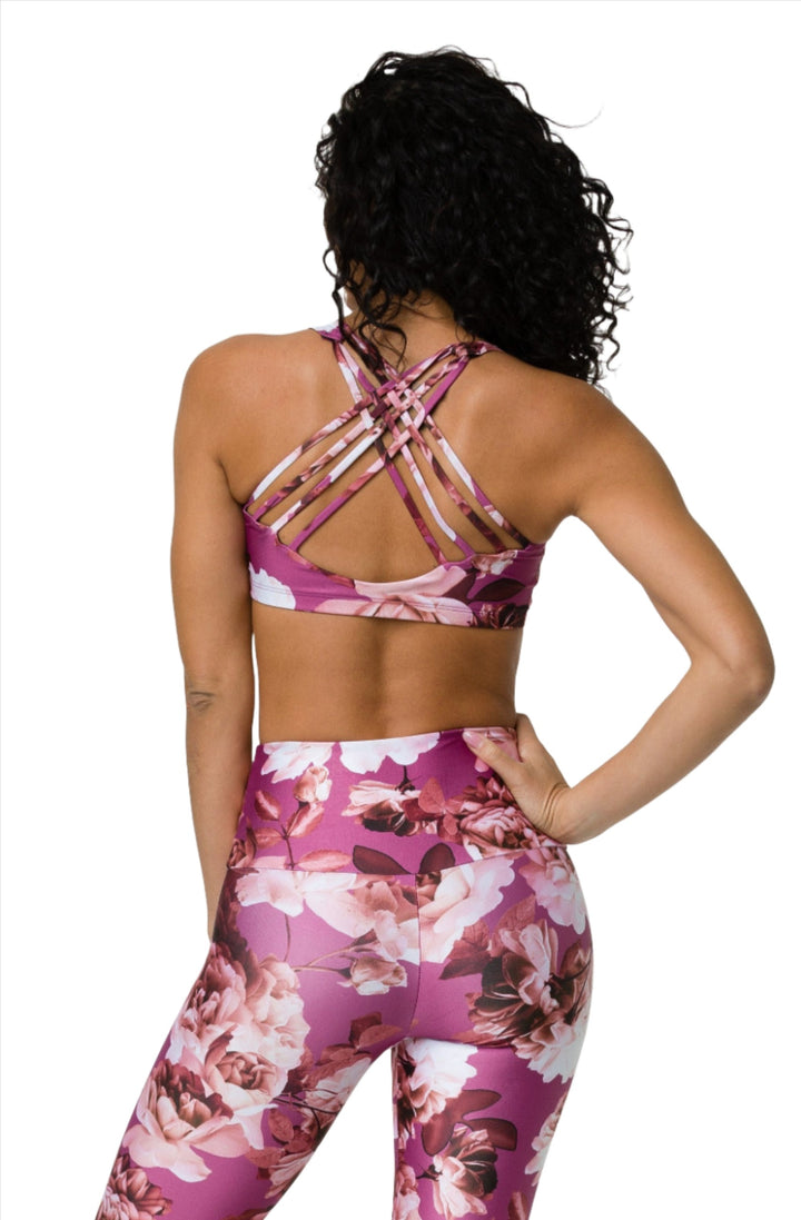 Onzie Hot Yoga Chic Bra 354 - Gardenia - Back View