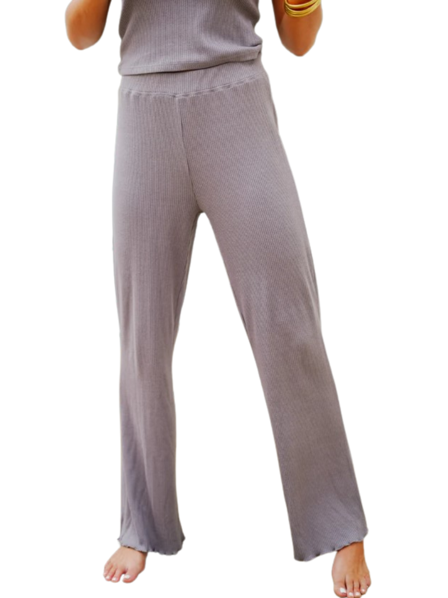 Z Supply Lounging Around Rib Pant Washed Grey