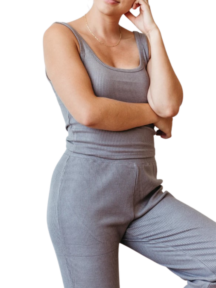 Z Supply Lounging Around Rib Pant Washed Grey