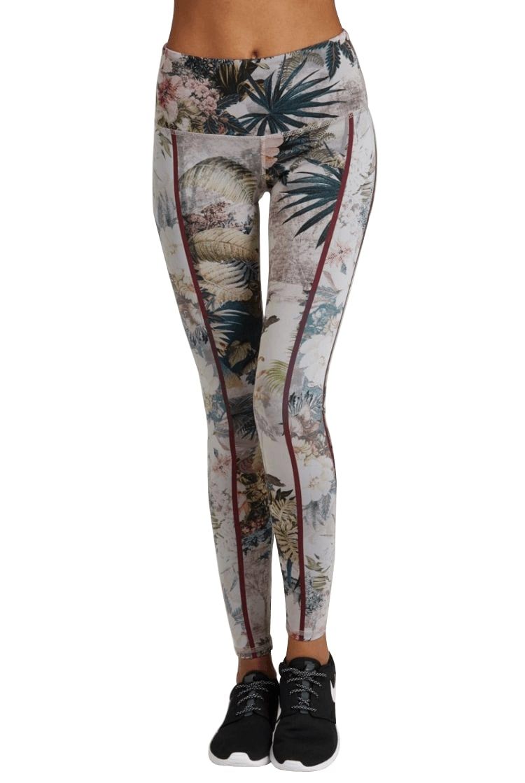 Noli Yoga Milano Legging Tropical Print - Milano Flower -  front view
