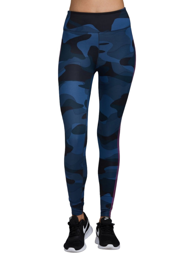 Noli Warrior Blue Camo Leggings - front  view