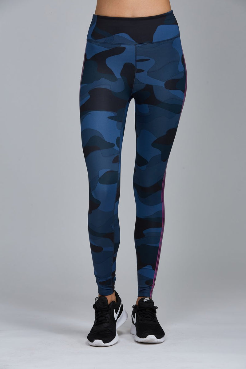 Women Sports Tights with Camo Print by Dedicated Nutrition